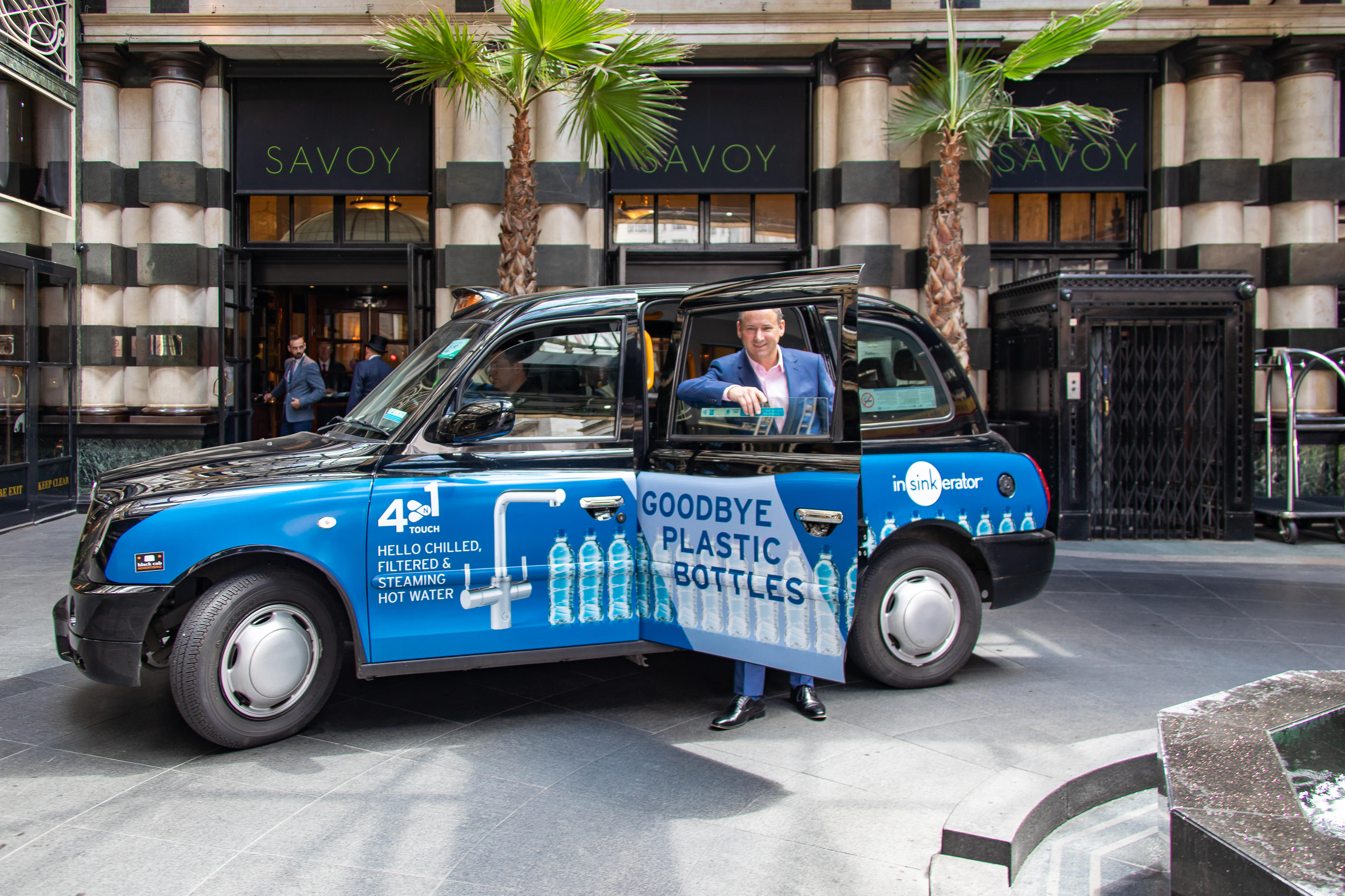 InSinkErator highlights bottled water alternative in London taxi campaign