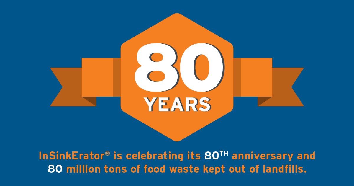 InSinkErator 80 years